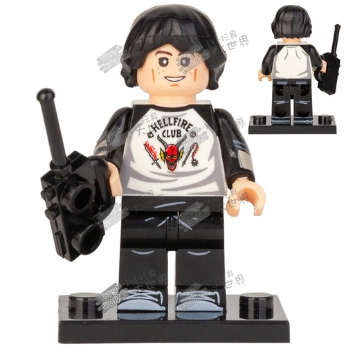 怪奇物语小十一迈克怪物威克纳拼装积木人仔玩具LG1007 - 图0