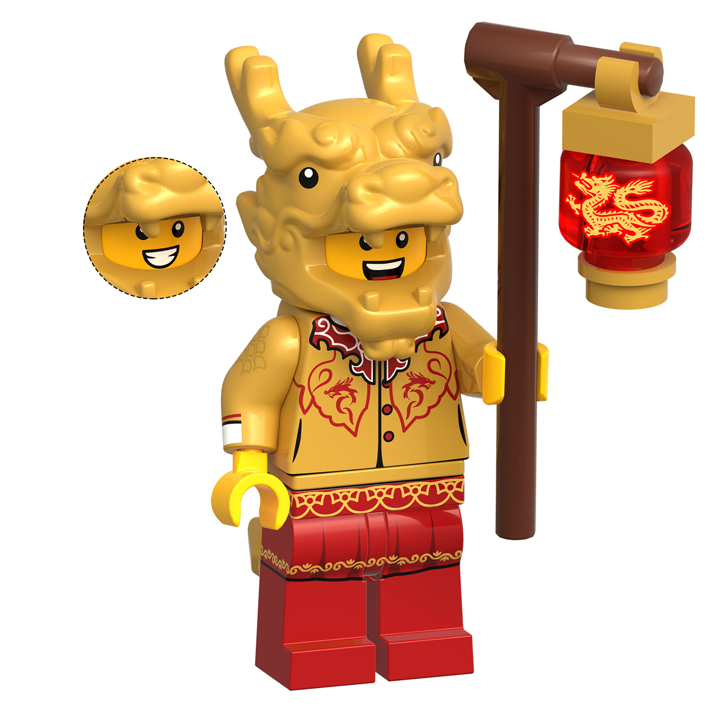 适用乐高中国风新春新年礼物十二生肖马年人仔灯笼积木玩具KDL854,淘宝优惠券,粉丝福利购,淘宝优惠卷