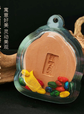 藏式擦擦唐卡代包壳皮质亚克力云母板外壳手工缝制头层牛皮嘎乌盒
