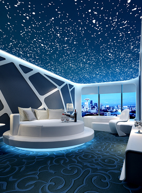 星空宇宙3d立体吊顶梦幻风墙贴纸