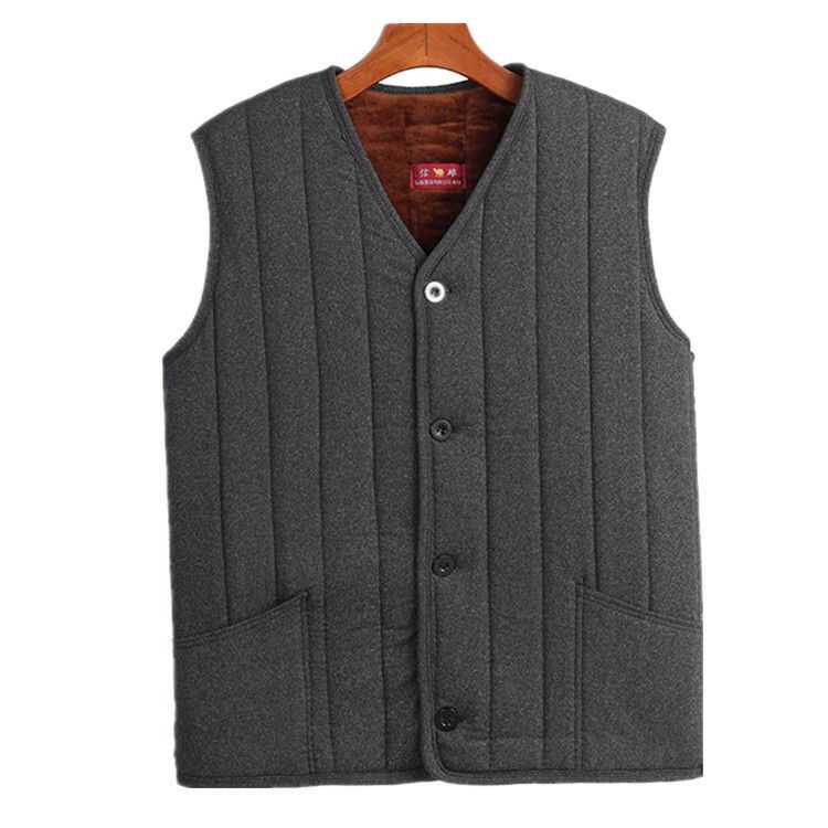Large size warm vest