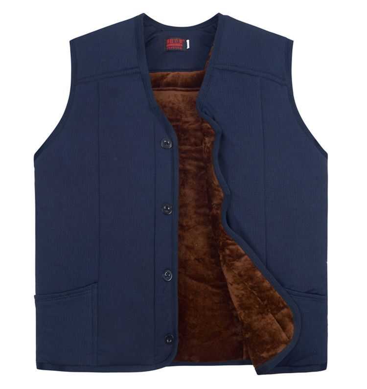 Large size warm vest
