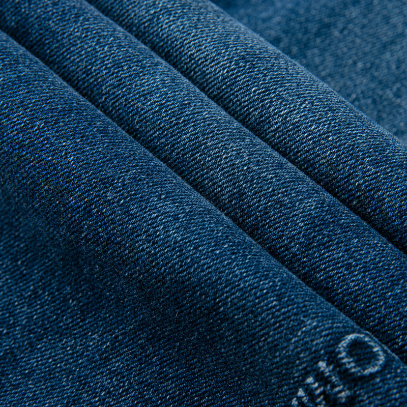 XG雪歌复古水洗设计蓝色牛仔裤时尚秋季新款字母印花通勤直筒裤女,淘宝优惠券,粉丝福利购,淘宝优惠卷