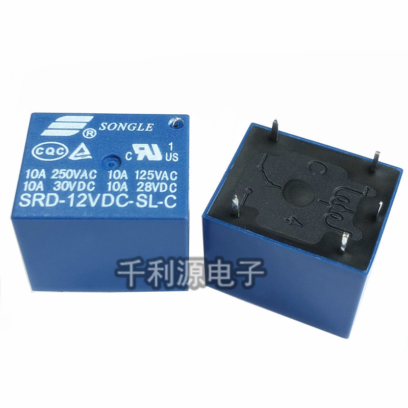 原装正品 SRD-12VDC-SL-C 松乐继电器 12V 5脚一组转换 10A250VAC - 图3