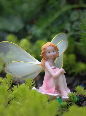 出口外贸四色田园可爱风雕塑摆件