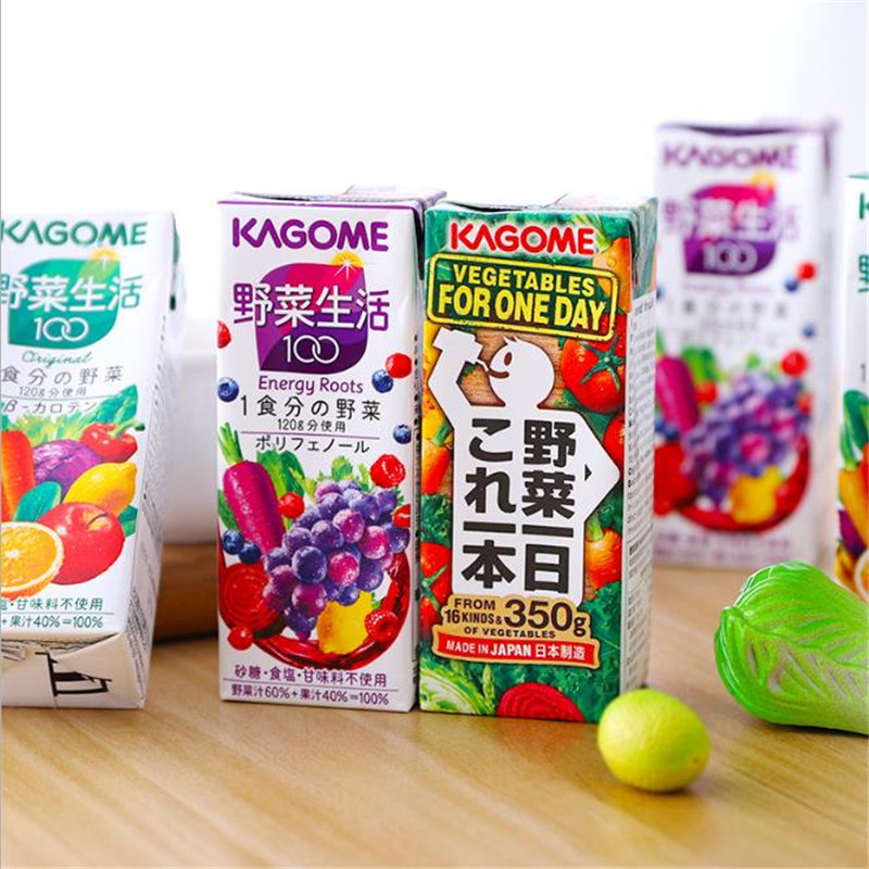 日本进口 Kagome可果美果蔬汁200ml/瓶饮料番茄汁野菜生活-图1