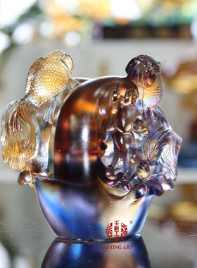 六合春琉璃实用商务生日工艺礼品