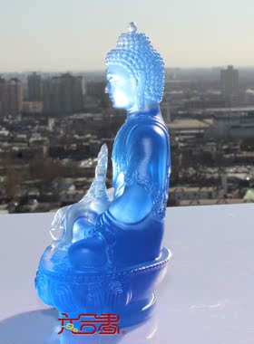 琉璃结缘镇宅保平安供奉药师佛