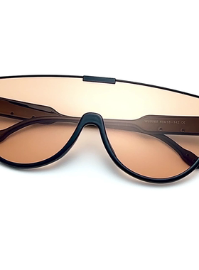 时尚大框连体镜片太阳镜女大脸显瘦男欧美风防紫外线遮阳高清墨镜