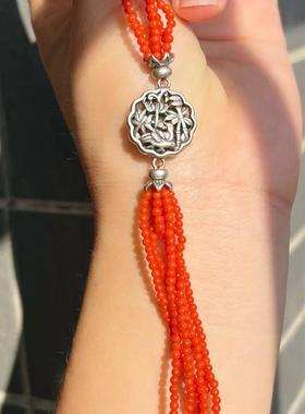 遇见你的幸运｜老南红老银纯手作 生活圆满甜美手串