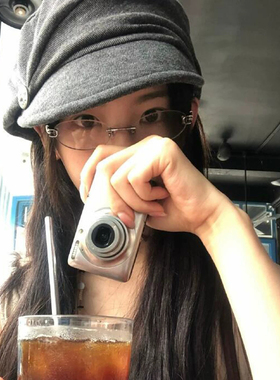 杨超越同款~复古文艺褶皱报童帽女秋冬灰色八角帽时尚百搭鸭舌帽