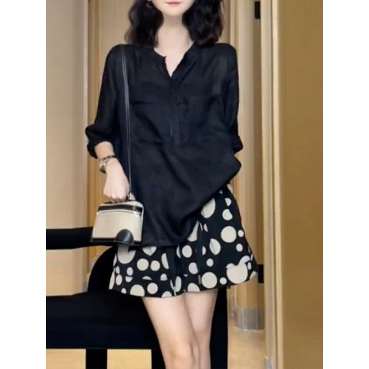 宽松波点休闲三分短裤女夏季新款大码胖mm高腰运动薄款显瘦热裤子,淘宝优惠券,粉丝福利购,淘宝优惠卷