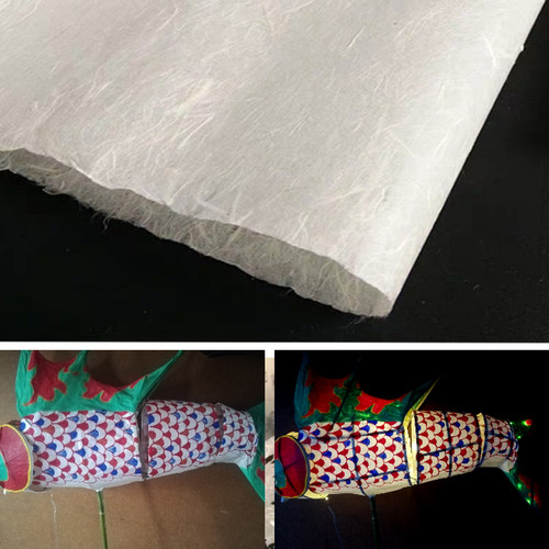 自己做大鱼兔子狮子灯老虎专用纸透光手工材料纸diy花灯宫灯棉纸 - 图0