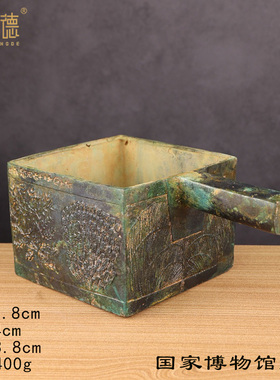 铜嘉量秤砣量器摆件新莽方斗度量衡方升秦国古铜权卡尺商鞅铜砝码