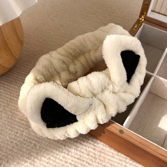 Face wash headband cartoon headgear apply facial mask to remove makeup