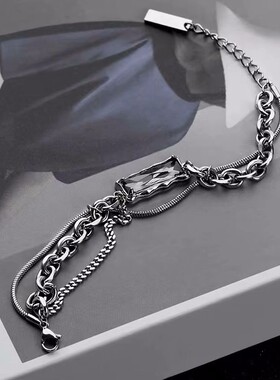 男士轻奢小众设计嘻哈手链