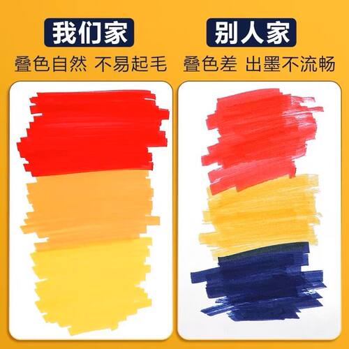 马克笔大容量可加墨绘画涂鸦油性笔美术大头笔单支彩色双头记号笔 - 图2