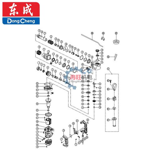 东成Z1C-FF03-28电锤转子定子 气缸 手柄 齿轮 连杆两用电锤配件 - 图2