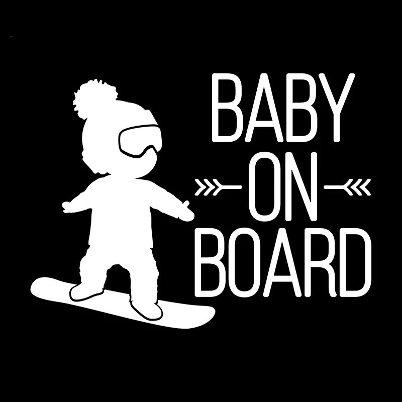 BABY ON BOARD宝宝在车里后窗汽车贴纸警示遮挡划痕车内有宝宝 - 图0