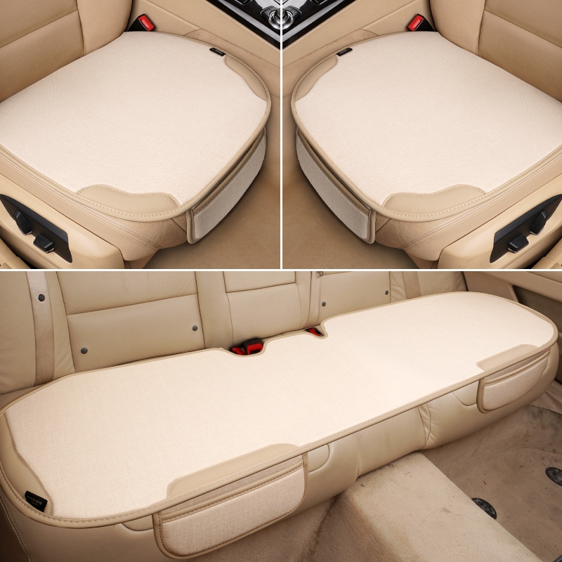 汽车坐垫适用越星瑞新远景x3 x6座垫亚麻座套小三件套
