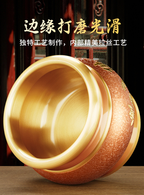 纯供奉黄铜结晶香炉财神爷专用上香家用室内佛堂神台仙家招财寺庙