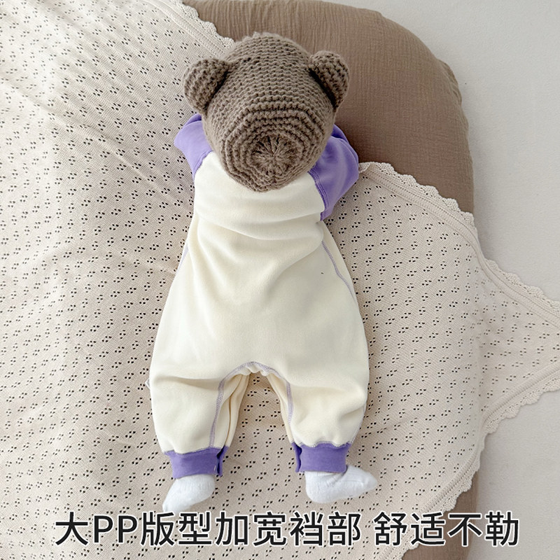 婴儿保暖连体衣春秋冬季加绒婴幼儿衣服新生儿宝宝睡衣外出服冬装,淘宝优惠券,粉丝福利购,淘宝优惠卷