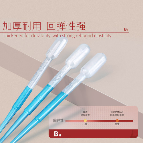 比克曼生物一次性塑料滴管无菌巴氏吸管实验室带刻度1/2/3/5/10mL - 图1