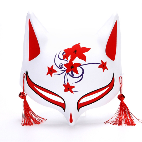 Manufacturer half-face cat fox mask Douyin Japanese-style onmyoji mask street stall scenic fox mask tiger year mask