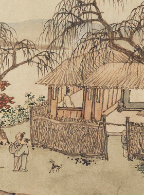 沈周柴桑招隐图微喷装饰画