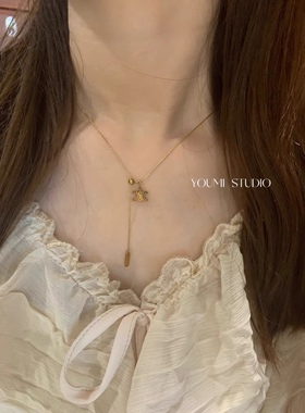 不掉色锁骨链凯旋门轻奢小众