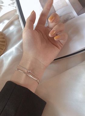 s925银韩版时尚气质小光珠小圆片