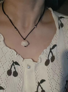 福利款～国潮炭烧菩提猫爪编织项链简约可爱气质锁骨链项链学生韩