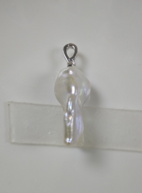 特价-不-退-换-18x27mm巴洛克珍珠吊坠(通体925银小万能扣)