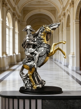 拿破仑骑马摆件人物雕塑模型大号