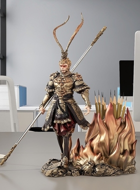 孙悟空办公室笔筒摆件装饰品手办