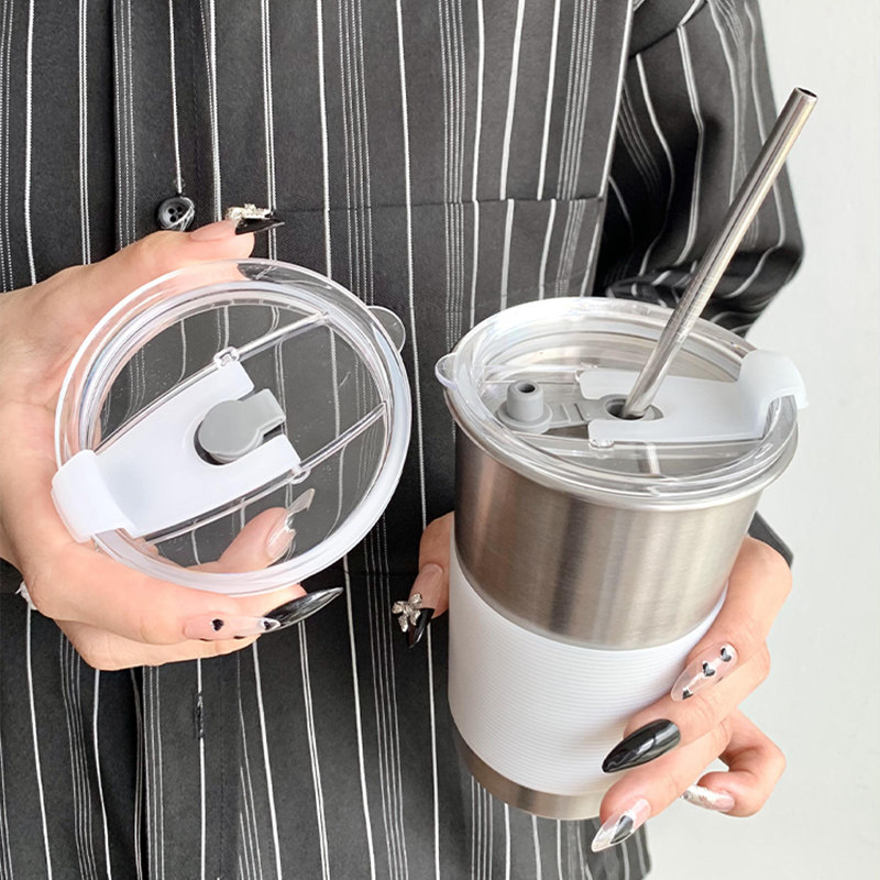 ins风杯盖可插吸管密封硅胶盖防漏防尘透明单独盖子通用水杯配件,淘宝优惠券,粉丝福利购,淘宝优惠卷