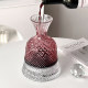 Crystal rotating quick decanter decanter ແກ້ວເຫລົ້າທີ່ເຮັດຈາກສີແດງ