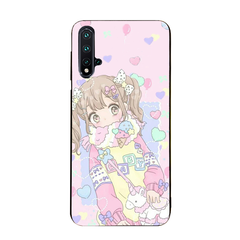 软妹手机壳适用于iPhone15Pro Max/13/xs max软vivoY91/y85华为P30/p40硅胶14少女xr/7P全包软XS/8plus可爱女 - 图2