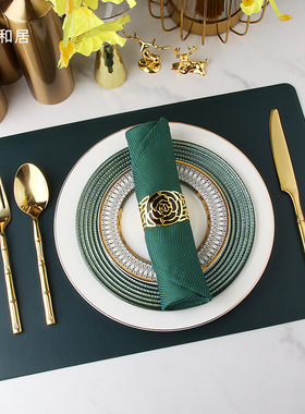 轻奢会所餐具摆件套装样板房摆台