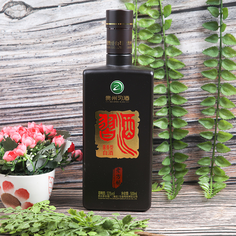 53度习酒老方瓶500ml/瓶贵州白酒酒香型手工特制