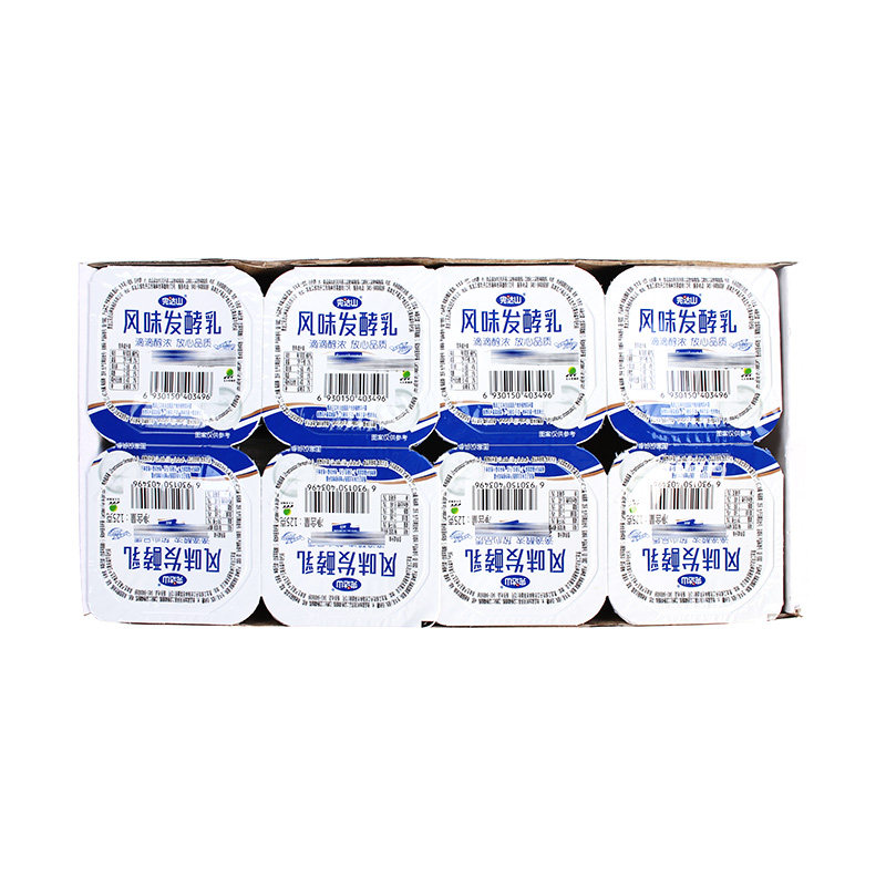 完达山原味风味发酵乳 125g*8杯/组