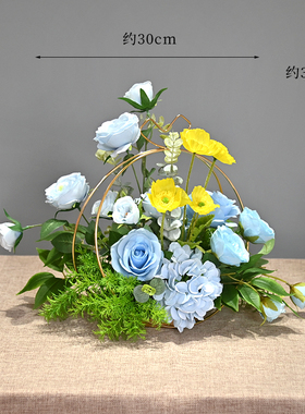 酒店KTV桌面摆花装饰摆台花假花