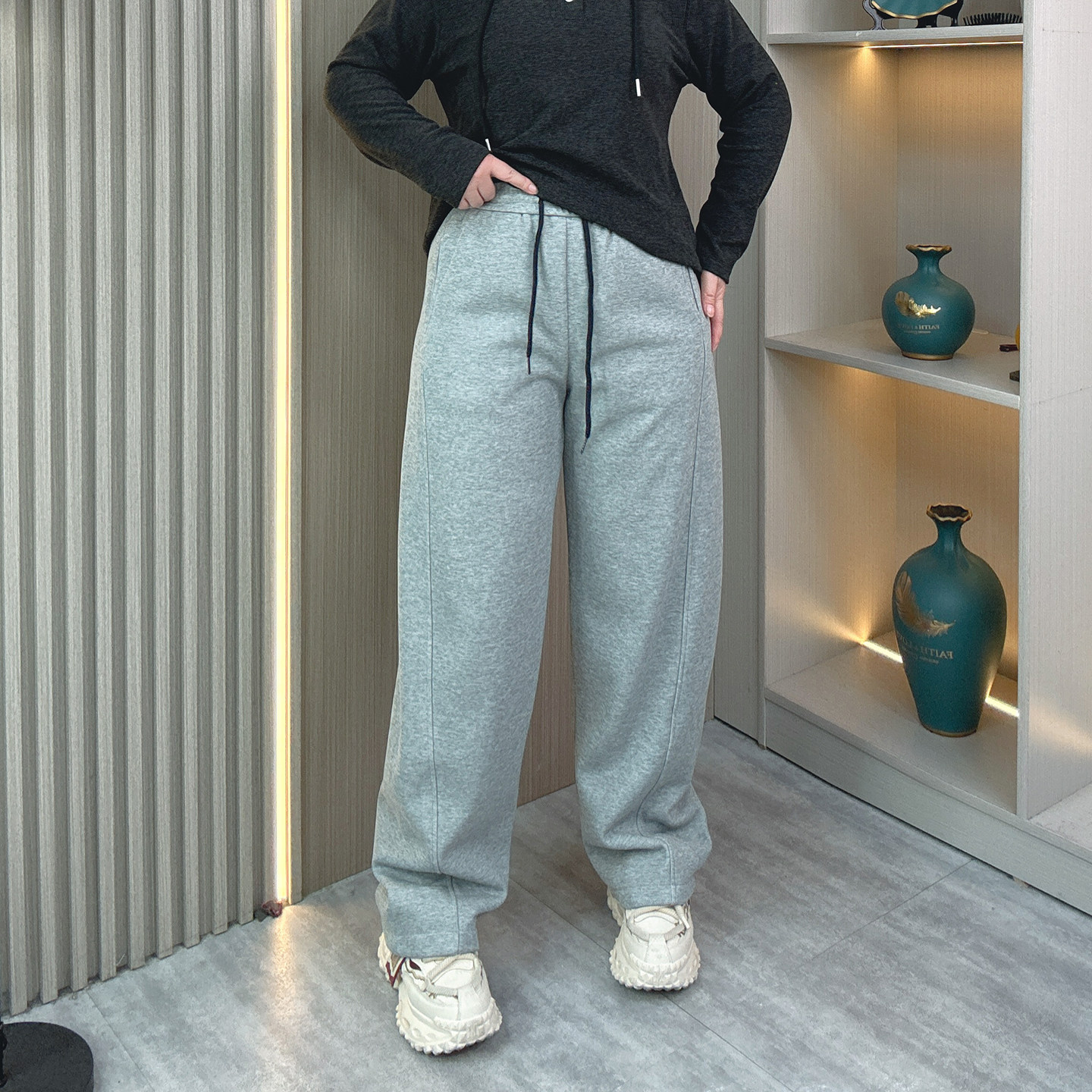 大码加绒显瘦直筒运动裤女大码胖mm冬季香蕉卫裤宽松春秋休闲裤子,淘宝优惠券,粉丝福利购,淘宝优惠卷