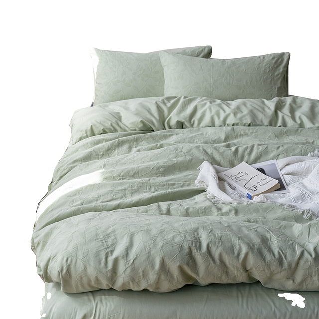 Three-layer yarn sheet quilt cover four-piece set full cotton
