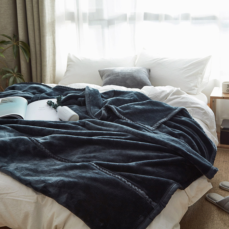 仔普良品风法兰绒珊瑚绒毛毯双层加厚秋冬季毯子休闲空调沙发午休,淘宝优惠券,粉丝福利购,淘宝优惠卷