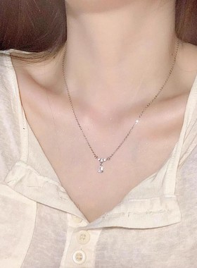 美人泪项链女轻奢小众高级感水滴锁骨链毛衣链配饰气质颈链