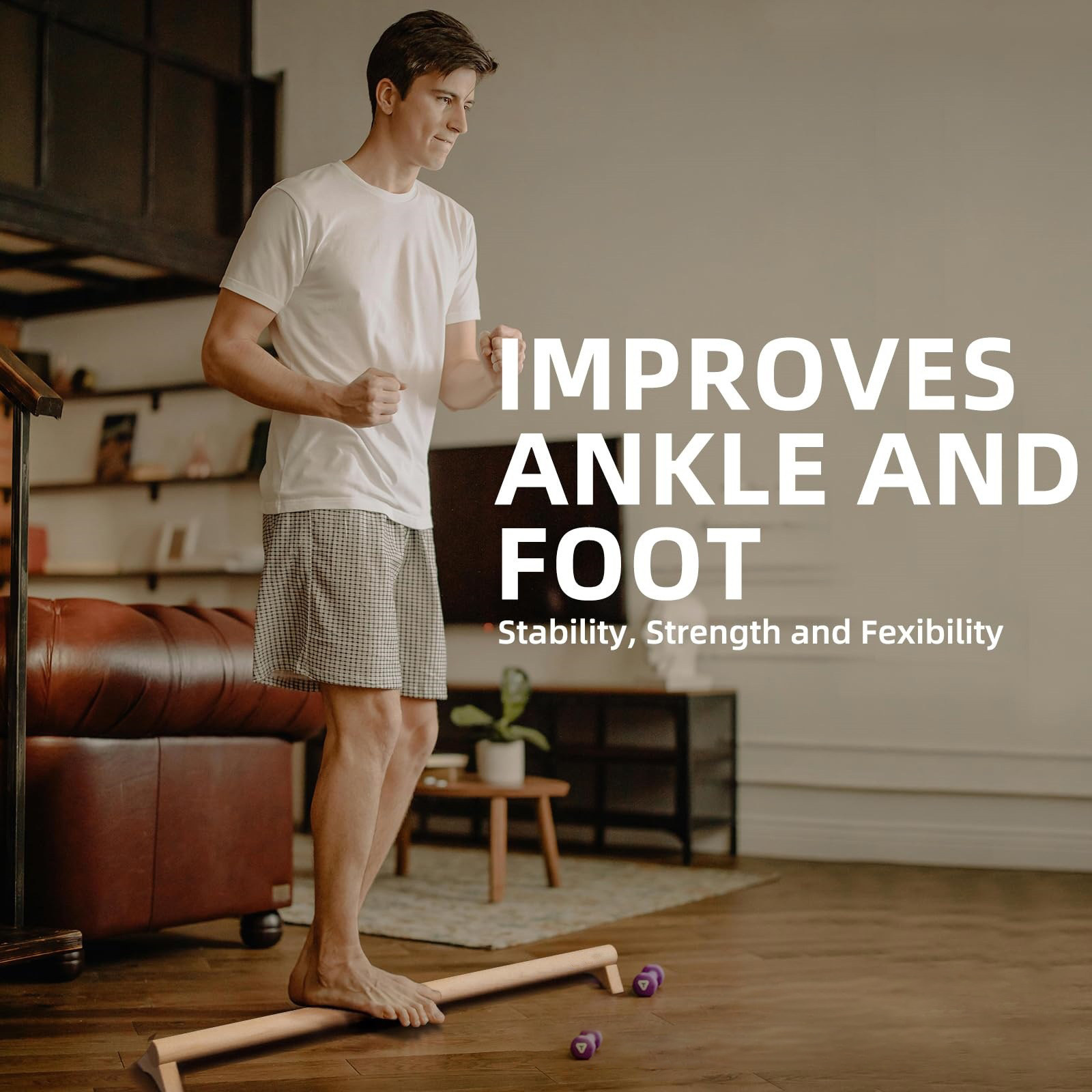 平衡木稳定训练器材独木桥实木榉木足底筋膜按摩拉伸私教健身团课,淘宝优惠券,粉丝福利购,淘宝优惠卷