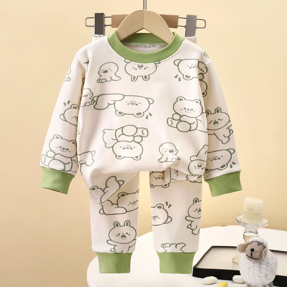 儿童内衣德绒套装男孩女童家居服宝宝秋冬季睡衣裤婴儿打底保暖衣,淘宝优惠券,粉丝福利购,淘宝优惠卷