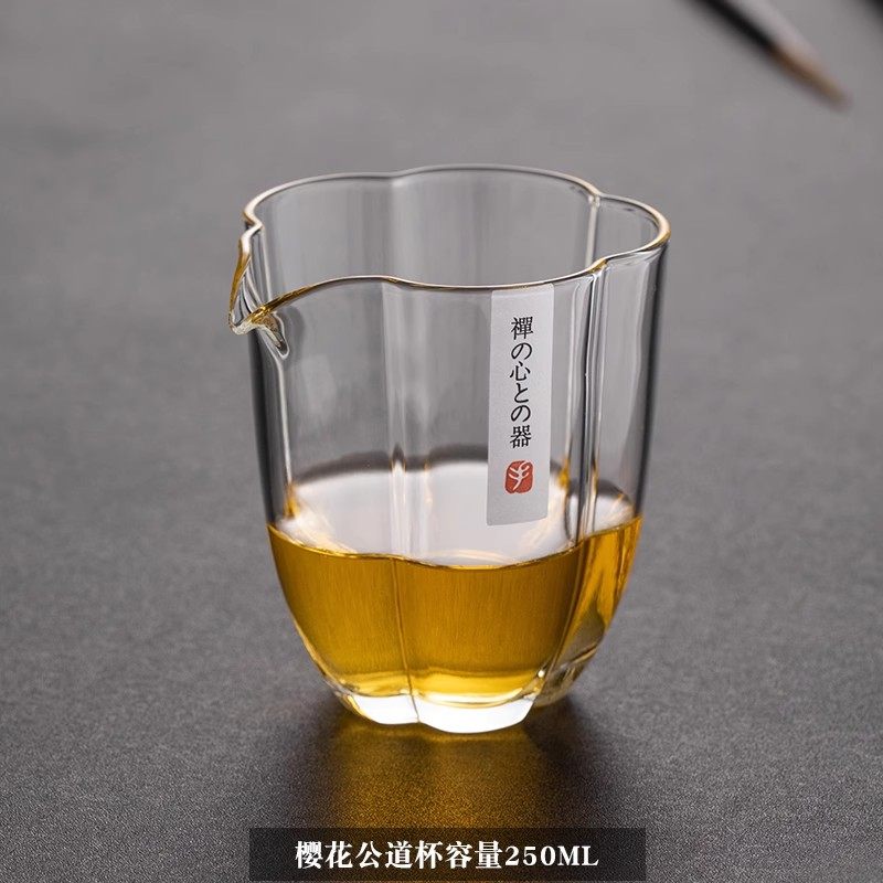 日式加厚透明玻璃公道杯六边分茶器大容量耐高温泡茶匀杯茶具配,淘宝优惠券,粉丝福利购,淘宝优惠卷