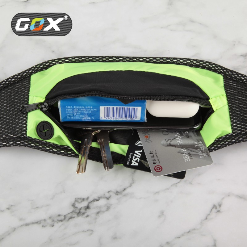 Gox lightweight, breathable, water-repellent, close-fitting sports waist bag